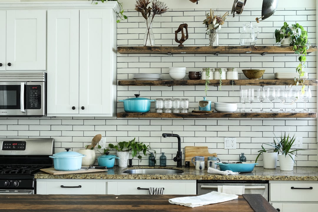 brown wooden shelf on Hammer & Home
