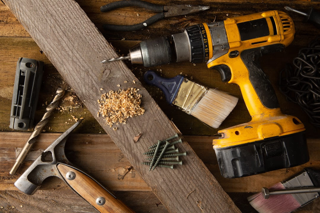 a couple of tools that are sitting on a table on Hammer & Home