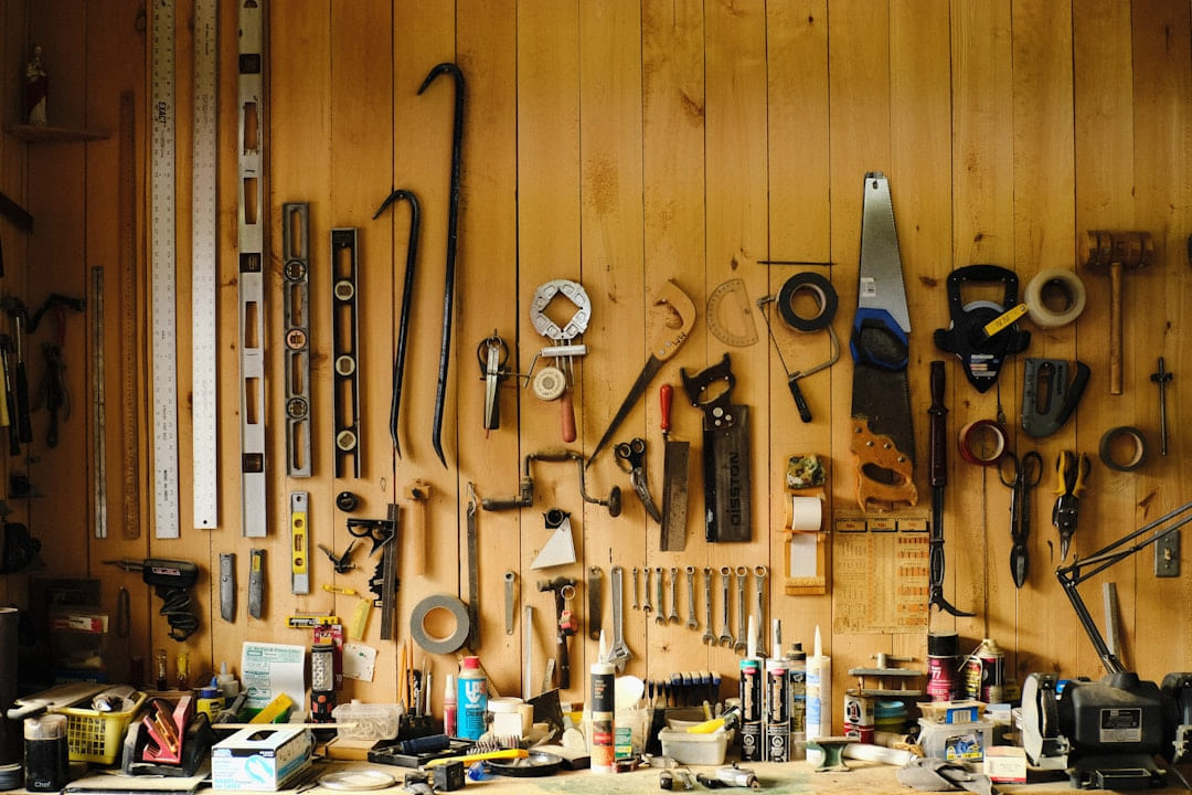 a wall full of knives on Hammer & Home
